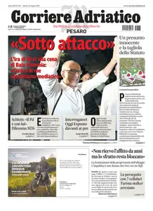 Corriere Adriatico Pesaro - 26 Luglio 2025
