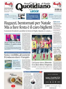 Quotidiano di Puglia Lecce - 22 Dicembre 2024