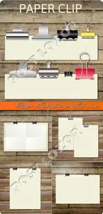 Paper sheet poster template vector