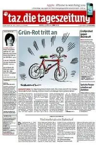 Die Tageszeitung TAZ vom 26 April 2011