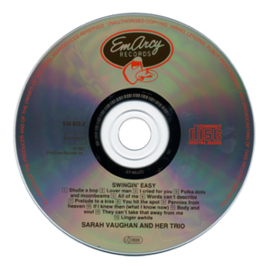 Sarah Vaughan And Her Trio - Swingin' Easy (1954-57) - 1992