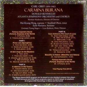 Atlanta Symphony Orchestra & Chorus, Donald Runnicles - Carl Orff: Carmina Burana (2001)