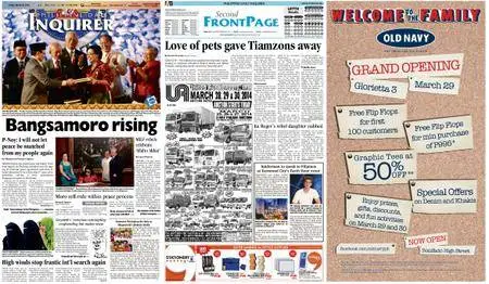 Philippine Daily Inquirer – March 28, 2014