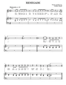 Renegade - Rock Of Ages Musical, Styx (Piano-Vocal-Guitar)