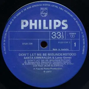 Santa Esmeralda and Leroy Gomez - Don't Let Me Be Misunderstood (Philips 1977) 24-bit/96kHz Vinyl Rip