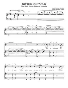 Go the distance - Michael Bolton (Piano Vocal)
