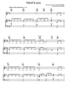 That's All - Alan E. Brandt, Bobby Darin (Piano-Vocal-Guitar)