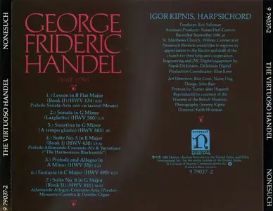 Igor Kipnis ‎– The Virtuoso Handel (1990)