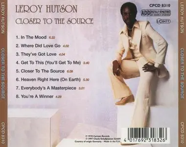 Leroy Hutson - Closer To The Source (1978) [1997, Digitally Remastered]