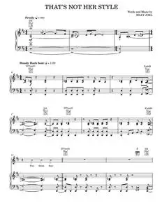 That's Not Her Style - Billy Joel (Piano-Vocal-Guitar)