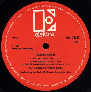 The Incredible String Band - Changing Horses (Elektra 1969) 24-bit/96kHz Vinyl Rip