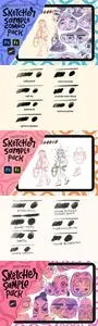 Sketcher Sample Combo Pack - Brushes for Photoshop, Fresco and Procreate