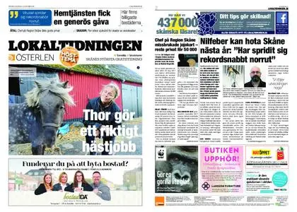 Lokaltidningen Österlen – 13 oktober 2018