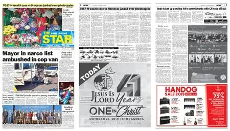 The Philippine Star – Oktubre 26, 2019