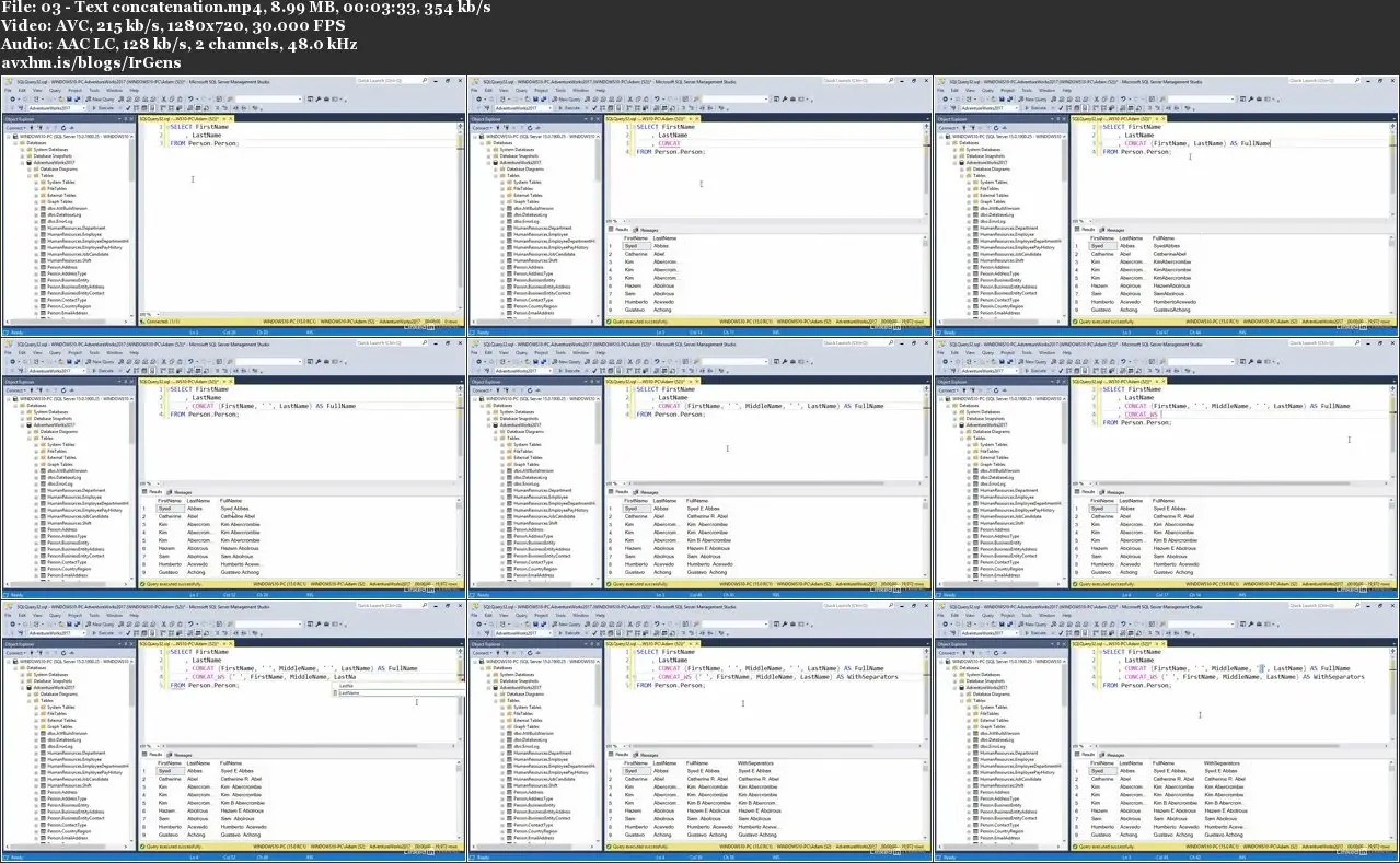 Querying Microsoft SQL Server 2019