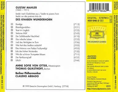 Anne Sofie von Otter, Thomas Quasthoff, Claudio Abbado, Berliner Philharmoniker - Gustav Mahler: Des Knaben Wunderhorn (1999)
