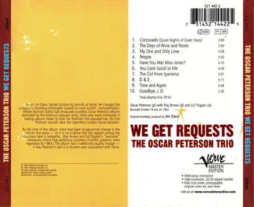 The Oscar Peterson Trio – We Get Requests (1964)(Verve Master Edition – 20-Bit Remaster)