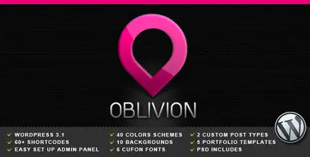 ThemeForest Oblivion Premium Wordpress 40 in 1