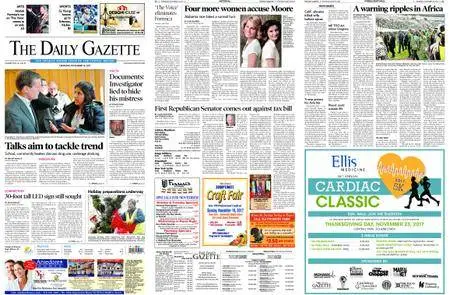 The Daily Gazette – November 16, 2017