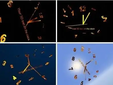 3D Crazy Clock Screensaver version 2.2