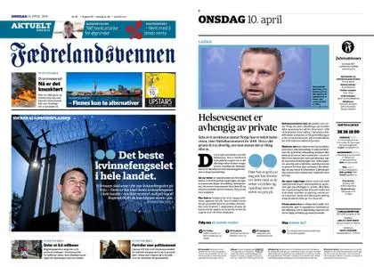 Fædrelandsvennen – 10. april 2019