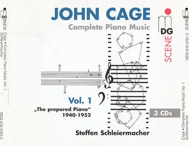John Cage - Schleiermacher - The Prepared Piano 1940-1952 (1997, MDG "Scene" # 613 0781-2) [RE-UP]