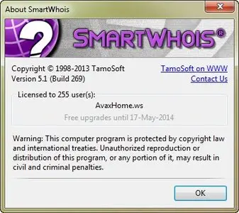 SmartWhois 5.1 Build 269
