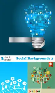 Vectors - Social Backgrounds 2