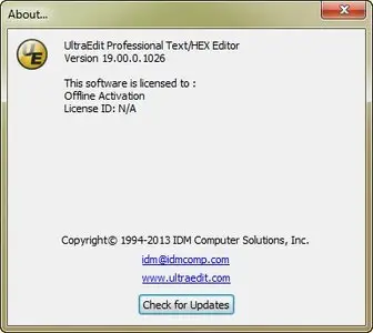 IDM UltraEdit 19.00.0.1026