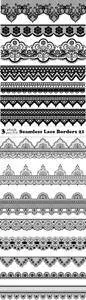 Vectors - Seamless Lace Borders 21