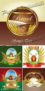 Bread Labels Vector