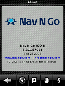 Nav N Go iGO v8.3.1.57021 (Sep 25 2008)