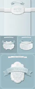 Paper Labels Vector