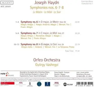György Vashegyi, Orfeo Orchestra - Joseph Haydn: Symphonies Nos. 6-8, Esterházy Music Collection Vol.1 (2020)