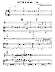 Never let you go - Justin Bieber (Piano-Vocal-Guitar)