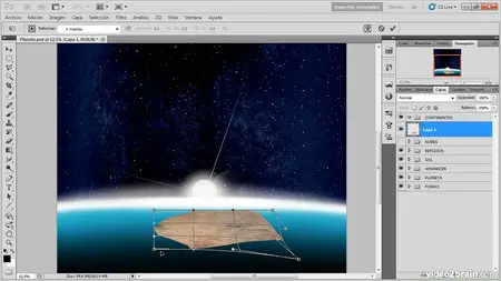 Arte digital con Photoshop: Planeta y atmósfera