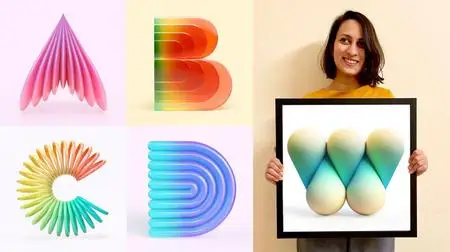 Create Bold 3D Letterforms with Adobe Dimension
