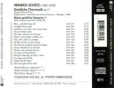 Philippe Herreweghe, Collegium Vocale Gent - Heinrich Schütz: Geistliche Chormusik (1996)