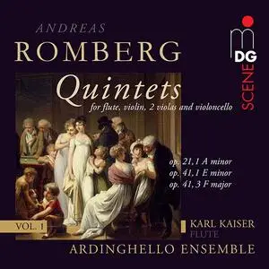 Karl Kaiser, Ardinghello Ensemble - Andreas Romberg: Quintets for flute, violin, 2 violas & cello (2014)