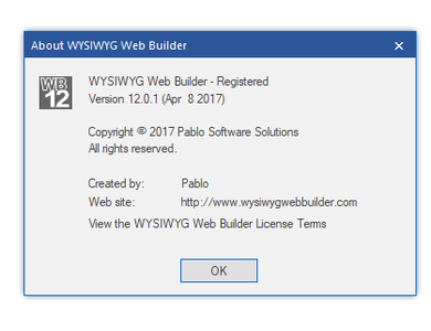 WYSIWYG Web Builder 12.0.1