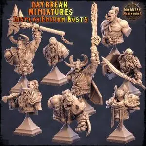 Daybreak Miniatures - The Dwarfs of The Dark Deep BUSTS