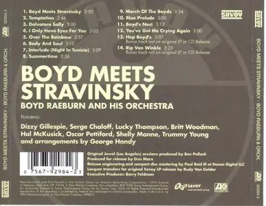 Boyd Raeburn - Boyd Meets Stravinsky (1946) {Savoy--Atlantic 92984-2 rel 2000}
