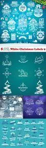 Vectors - White Christmas Labels 9