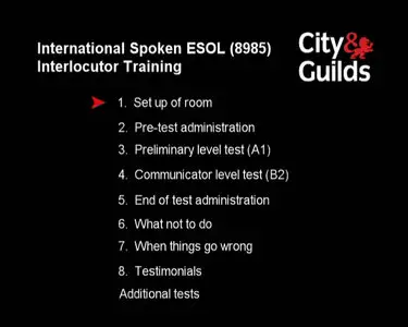International Spoken ESOL Interlocutor Traning City and Guilds 