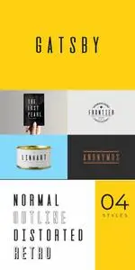 CreativeMarket - GATSBY - Unique Display Typeface 2968872