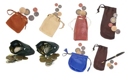 Purse Coins - Clipart for Photoshop