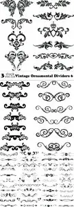 Vectors - Vintage Ornamental Dividers 6