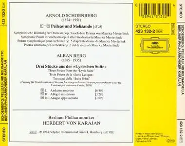 Herbert von Karajan, Berliner Philharmoniker - Schoenberg: Pelleas und Melisande; Berg: Lyrischen Suite (1985)