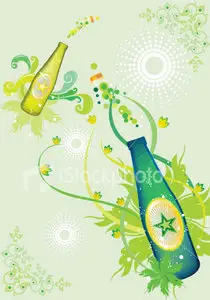 Vector drink pattern design