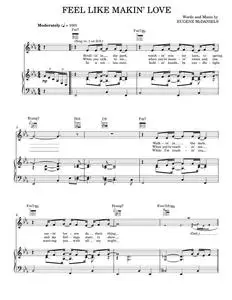 Feel Like Makin' Love - Eugene McDaniels, Roberta Flack (Piano-Vocal-Guitar)